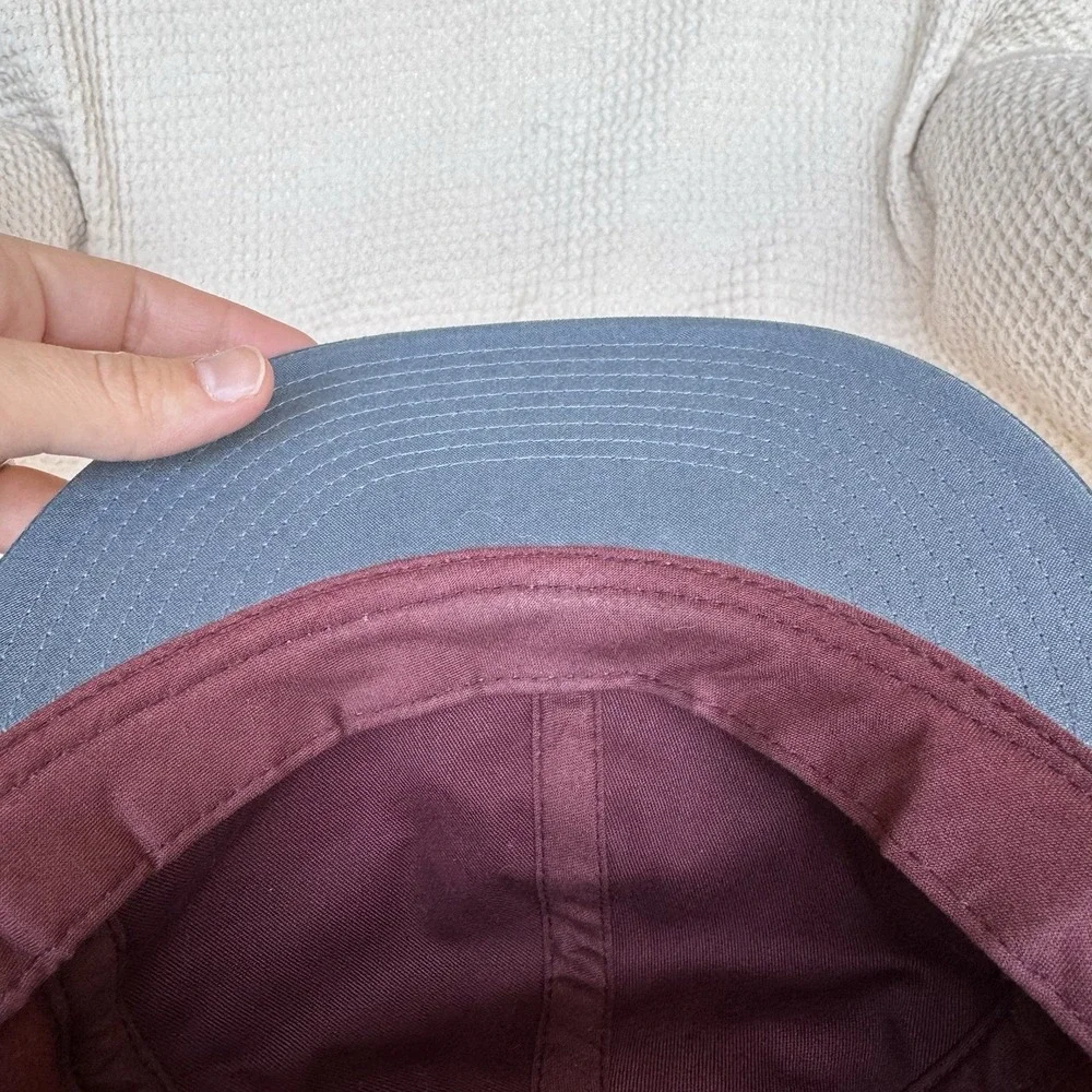 Columbia Fleece Bugaboo Hat Burgundy Red One Size Adjustable‎ Cap Outdoor Retro